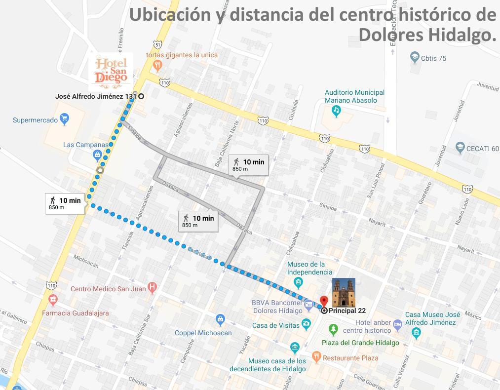 Hotel San Diego Dolores Hidalgo Zewnętrze zdjęcie
